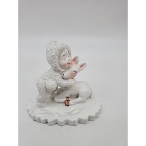 Snow Buddy with Deer Figurine - 3"